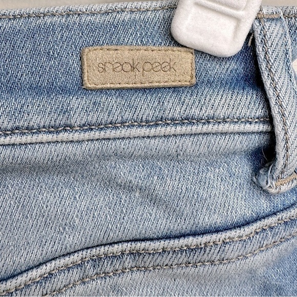 Sneak Peek High Rise Cutoff Blue Jean Shorts Size Small - Picture 5 of 6